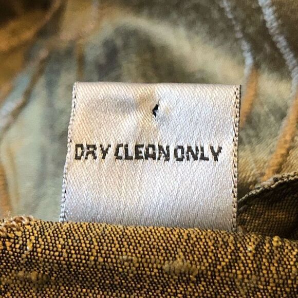 Vtg. Chico’s Gold Embroidered, Beaded Dupioni Silk Jkt/Topper Sz 12 Old Money - Picture 9 of 15